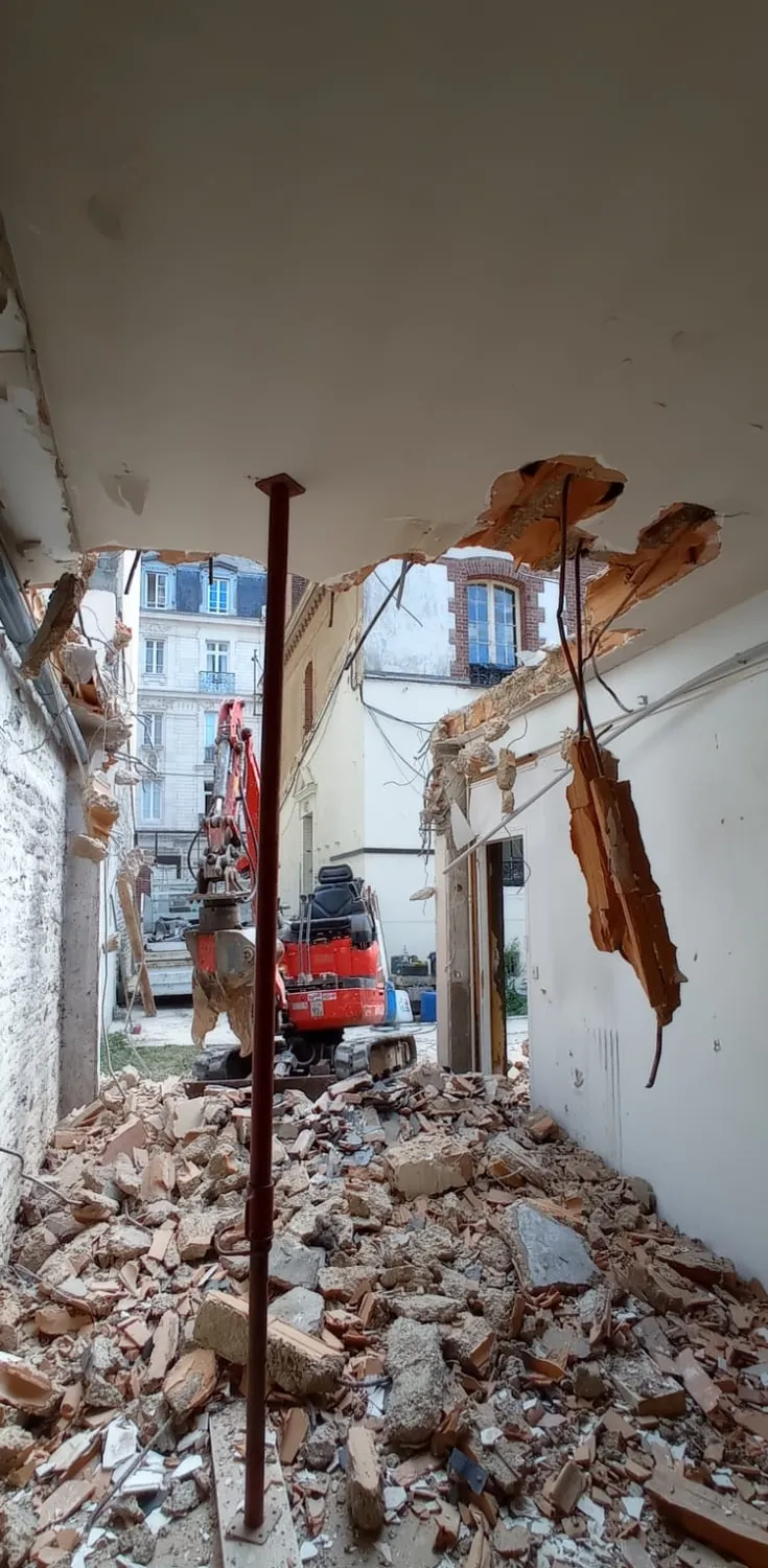 Démolition St aubin du Cormier