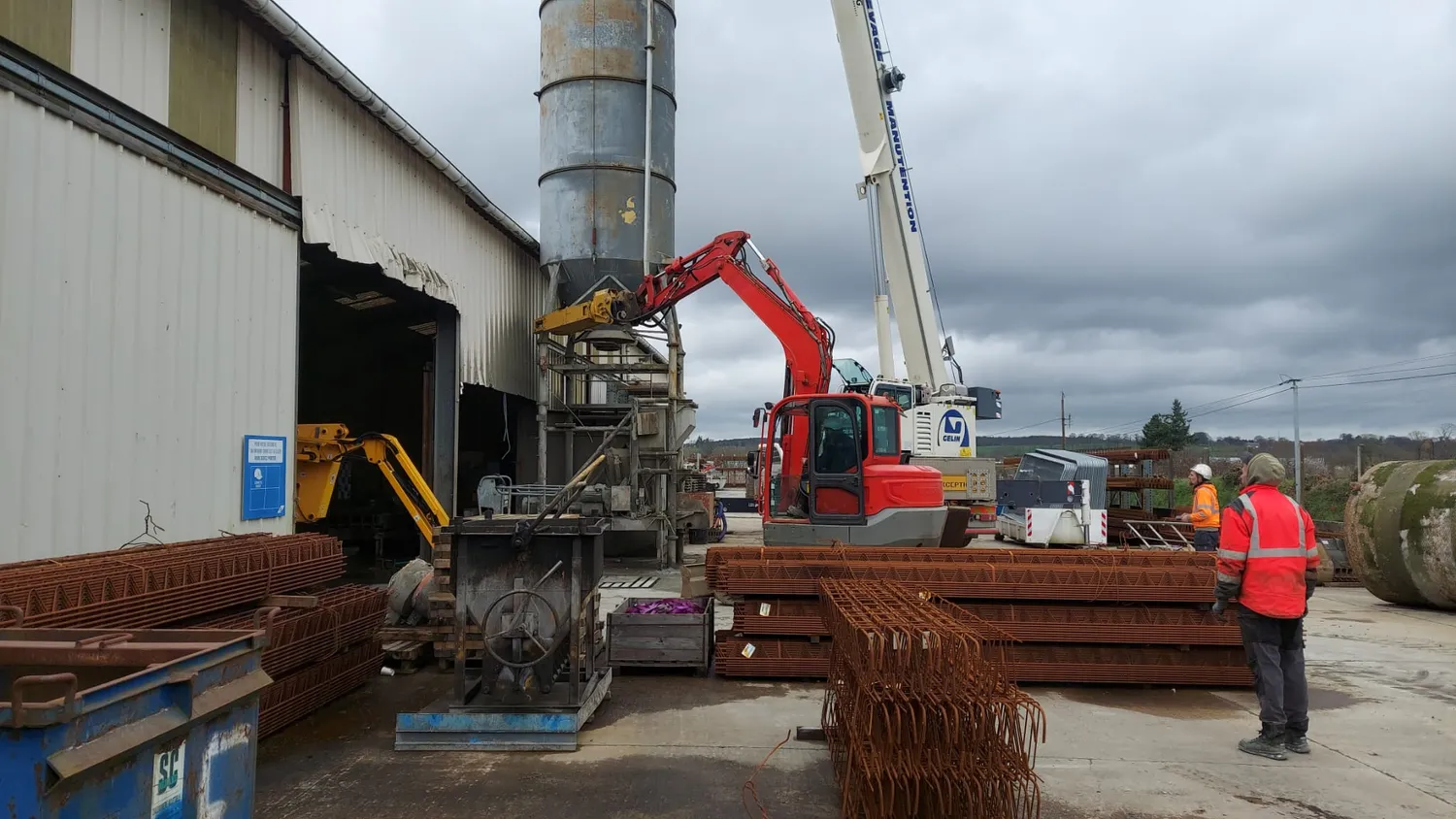 Démolition de hangar Louvigné du Désert